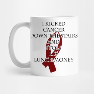 Cancer Bully (Burgundy Ribbon) Mug